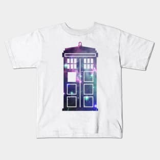 Cosmic Galaxy Time Machine Tardis Kids T-Shirt